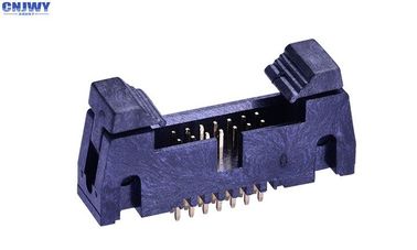 Dual Row Wire To Board Power Connector , Through Hole Pcb Terminal Connector