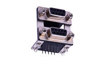 مشکی VGA Socket D Sub Connector ترکیبی 9 مادر + 9 مسی Copper Alloy