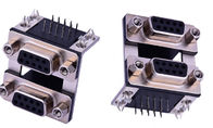 مشکی VGA Socket D Sub Connector ترکیبی 9 مادر + 9 مسی Copper Alloy