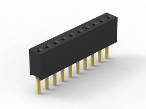 مخلوط کننده صفحه اصلی PCB سیاه زنانه 1.27mm Pitch مواد LCP H = 2.1mm