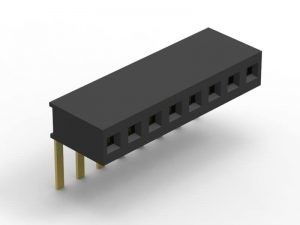 6 پین تا 40 پین اتصال سر زنانه 1.27mm Pitch Black دوامدار