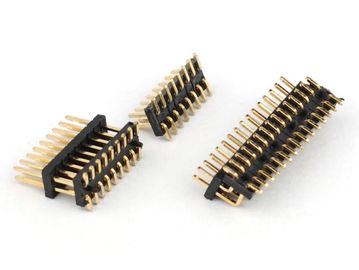 1.27mm Pitch Male Pin Header Connector دو ردیف سیاه PA9T پلاستیکی