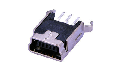 تلفن همراه مینی کانکتور USB 180 درجه، SMD Micro Usb کانکتور مرد