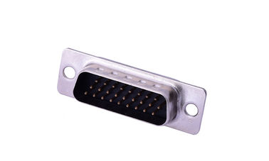 سه ردیف Db 26 Pin Connector، 180 درجه D Sub Male Connector آلیاژ مس