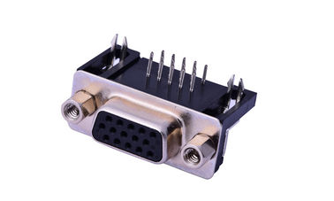9 PIN 15 راه زنانه D Sub Input Output Connectors 250V AC ولتاژ نامی با پیچ
