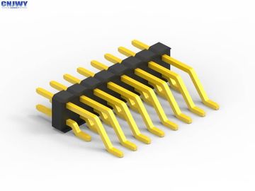 2.54mm Pitch Press Fit Pcb Connector دو ردیف برقی پرش کن سر