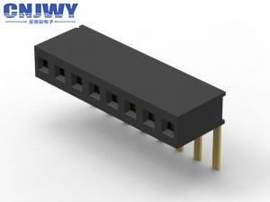 6 پین تا 40 پین اتصال سر زنانه 1.27mm Pitch Black دوامدار