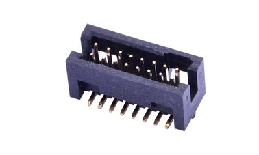 1.27mm PCB 14 Pin Box Header Connector Surface Mount نایلون 6T سیاه