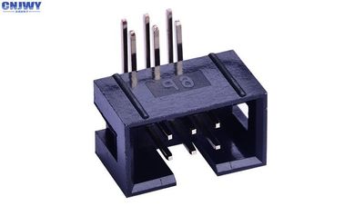 زاویه راست 2 * 3 اتصال جعبه 2.54 میلی متر از طریق سوراخ مقاومت ولتاژ 500V