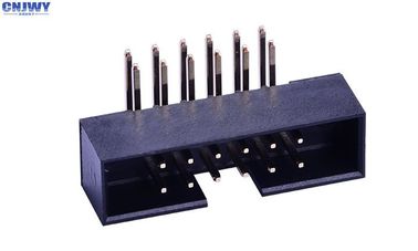 کانکتور هدر جعبه زاویه راست 2 * 6 پین PA6T ارتفاع 4.8mm نرخ فعلی 2.0AMP