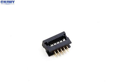 2 * 5 پین DIP پلاگین کانکتور 2.54mm Pitch دو ردیف PBT مواد عایق مقاومت