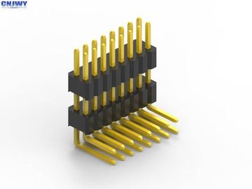 LCP با دمای بالا PCB Header Connector Right Angle Current Rating 1.0AMP