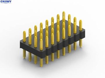 سه ردیف 5U PCB Header Connector DIP نوع طلایی فلش سیاه عایق