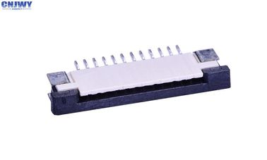 کانکتور کابل افقی FPC 1mm Pitch Height 2.46 MM Beige Tin Plating