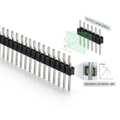 کانکتور هدر پین نری SMT دو ردیفه با گام ظریف 1.27 میلی‌متر، طراحی فشرده نصب سطحی PCB