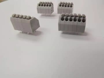 بلوک ترمینال بدون پیچ دکمه فشار پیچ 3.5mm خاکستری Dip/180° پین های سفارشی