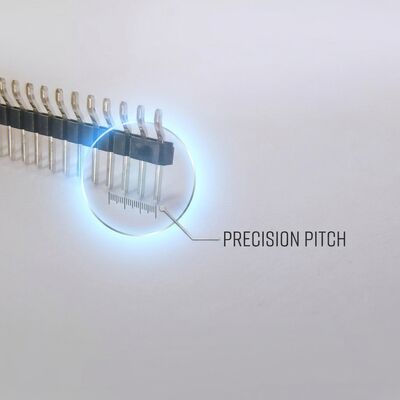 جدا کننده Snap-Off Single Row مرد پین سرپوش نوار کانکتور 2.54mm Pitch 40-Pin طول قابل تنظیم